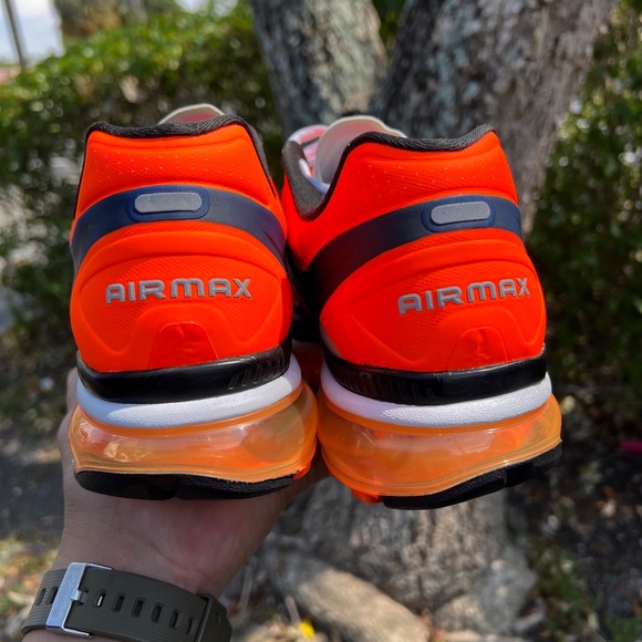 Nike Air Max+ 2012 White/Black-Mango-Bright Blue men’s size 11.5 New with Box - Picture 10 of 13